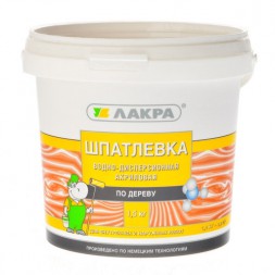 Шпатлевка по дереву ЛАКРА (махагон), 1,5 кг